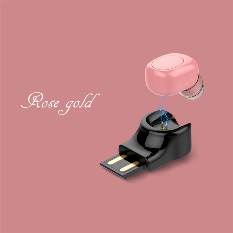 Мини Bluetooth спортивные наушники беспроводные с USB магнитной зарядкой в ухо