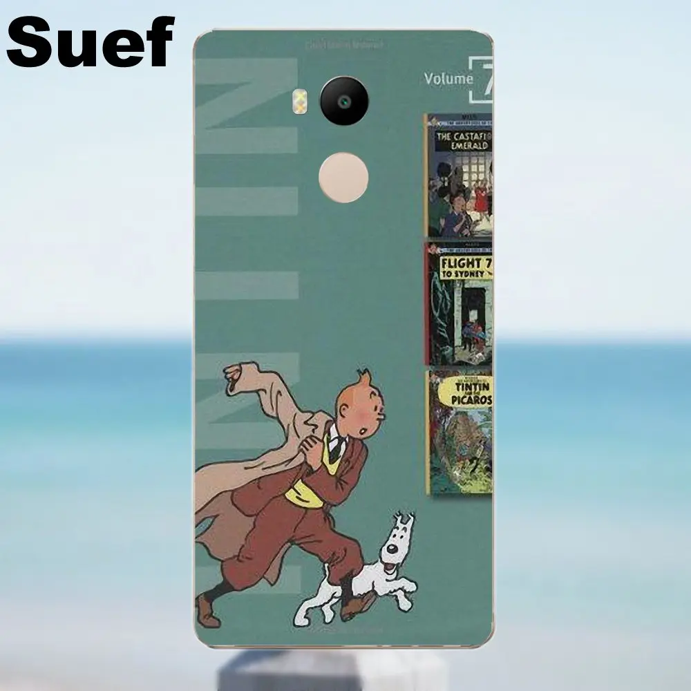 Suef Приключения тинтинтинтинс для Xiaomi Redmi 4 3 3S Pro Mi3 Mi4 Mi4i Mi4C Mi5 Mi5S Mi Max Note 2 TPU узоры |