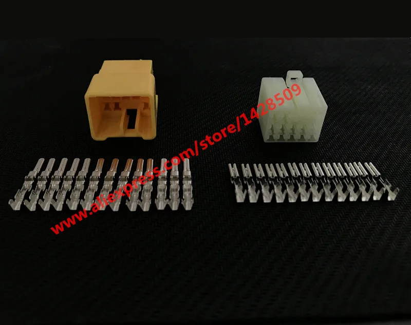 

20 Sets 7123-1330 7122-1330 Automotive Plug 13 Pin Wire Electric Cable Connector Female Male With Terminals Audio Plug