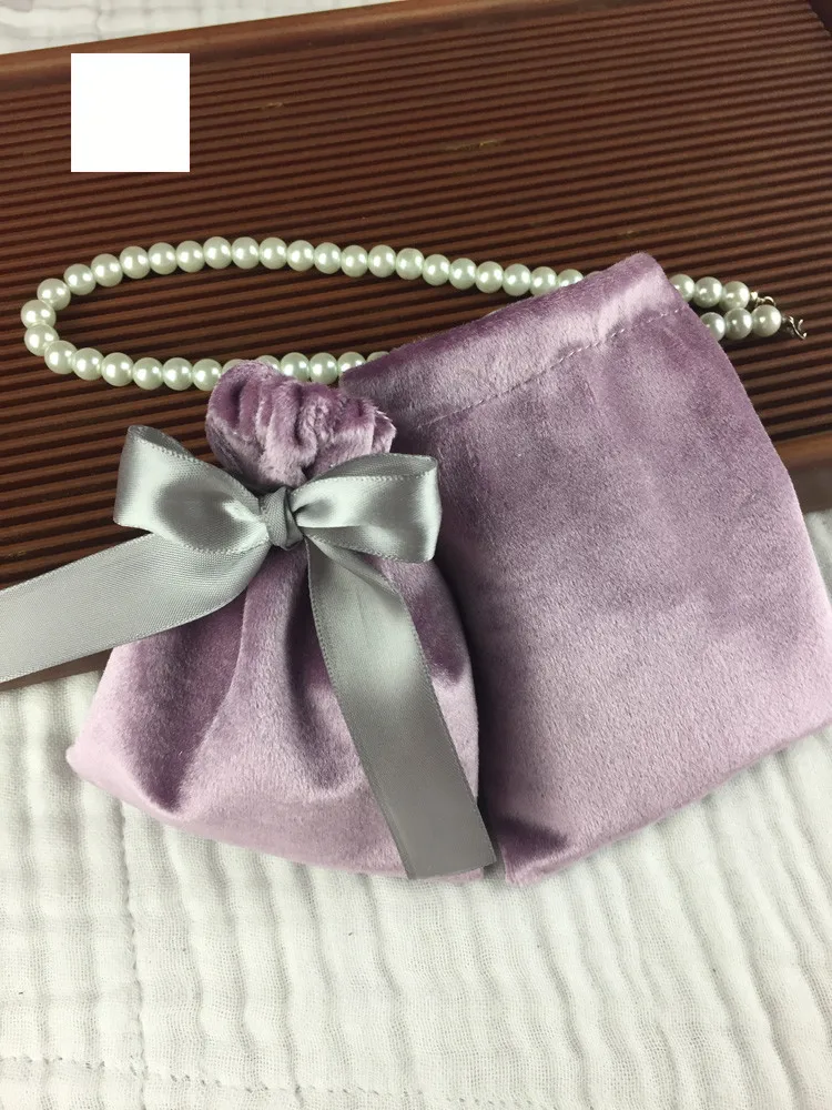 10 шт. фиолетовый бархат фабричное производство для украшения свадебных конфет