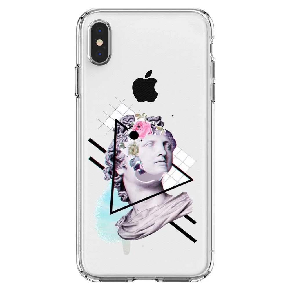 Отличный винтажный Мягкий силиконовый чехол для телефона с изображением статуи