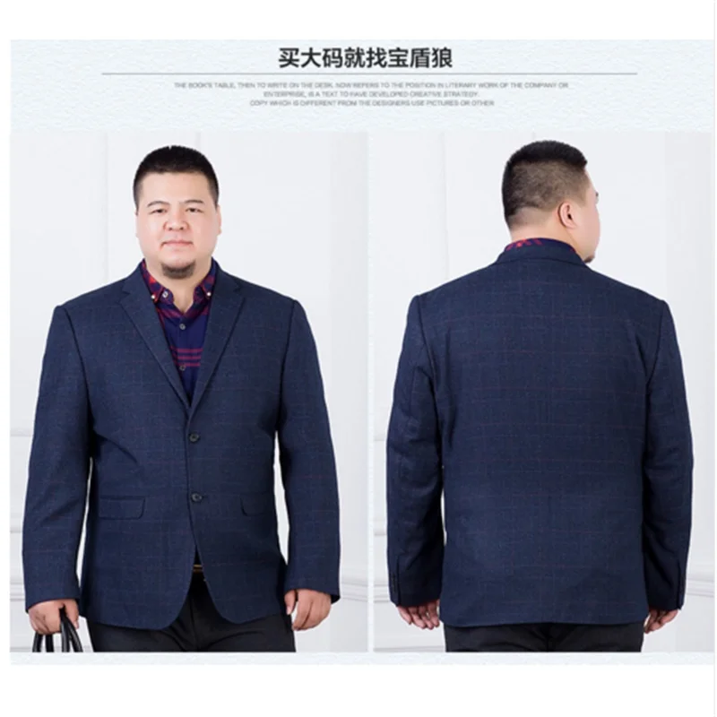 Мужской Модный хлопковый Блейзер большого размера 8XL 6XL 5XL 4XL в Корейском стиле |