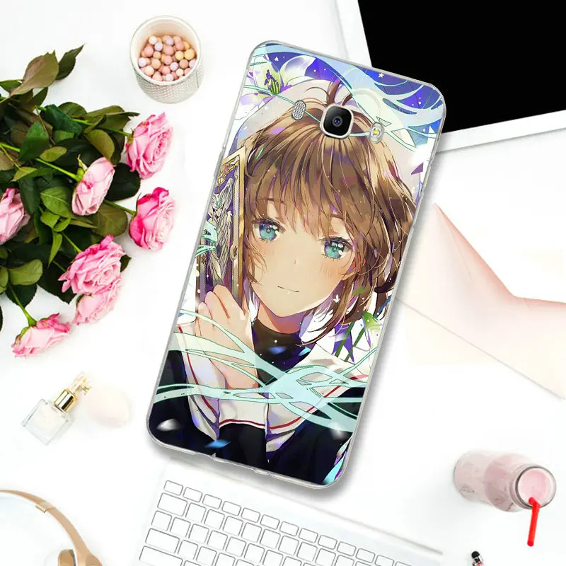 Милые мягкие тонкие чехлы из ТПУ для девочек с аниме Samsung S2 S3 S4 S5 Mini S6 S7 Edge S8 S9 S10 Plus