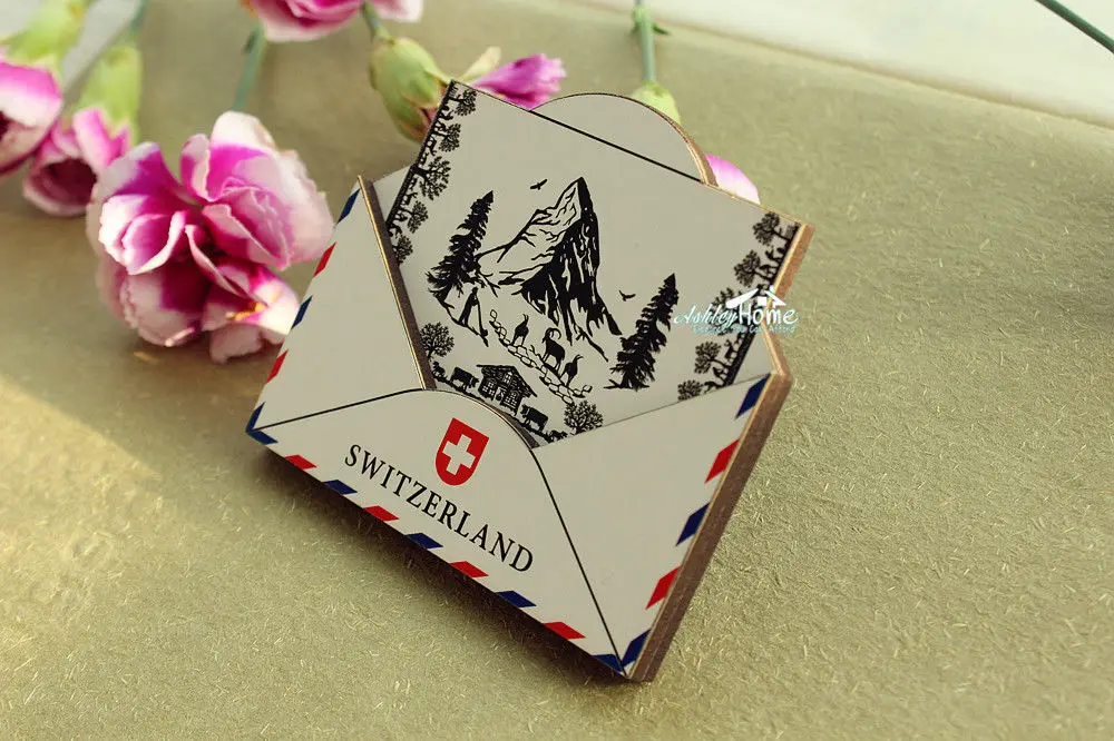 Matterhorn Швейцария туристический сувенир 3D Деревянный магнит на холодильник