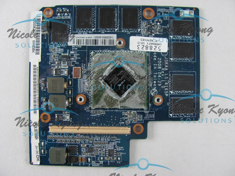 

100% Working JSKAA LS-4165P G94-650-A1 K000062620 512M VGA Video Card Board for TOSHIBA Qosmio F50 F55 X305 X300