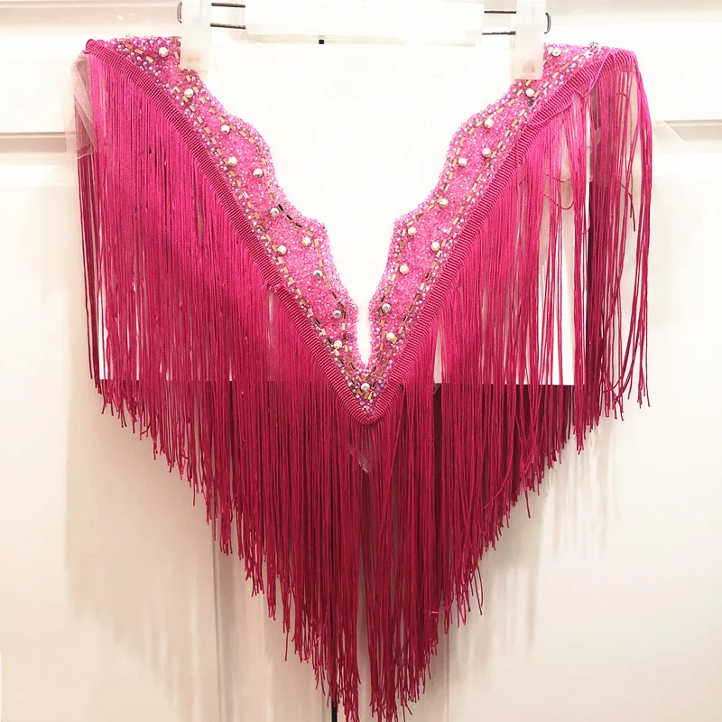 Горячая Распродажа черная бахрома из полиэстера новое свадебное ожерелье с