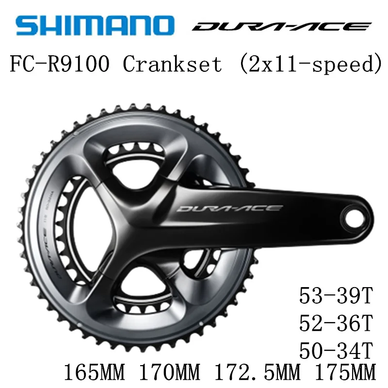 Набор крикетов SHIMANO DURA ACE FC R9100 9000 холлоутех II набор 2x11 скорость 50 34T 52 36T 53 39T 165 мм 170