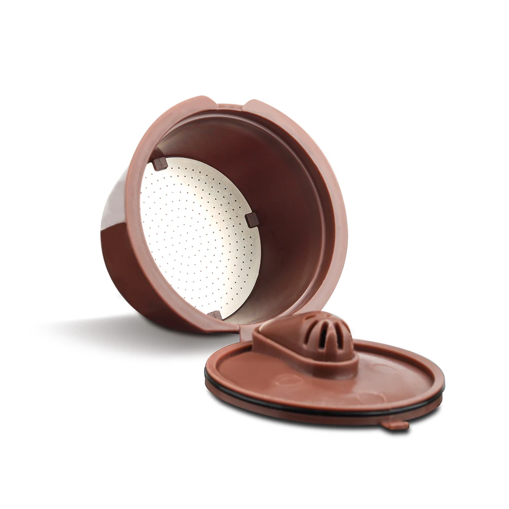 Фото Для кофейных капсул Dolce Gusto Crema, обновленная 3-я многоразовая чашка с фильтром для кофе, чашка с капельницей для чая, корзины из нержавеющей стали, Темпер для кофе №4
