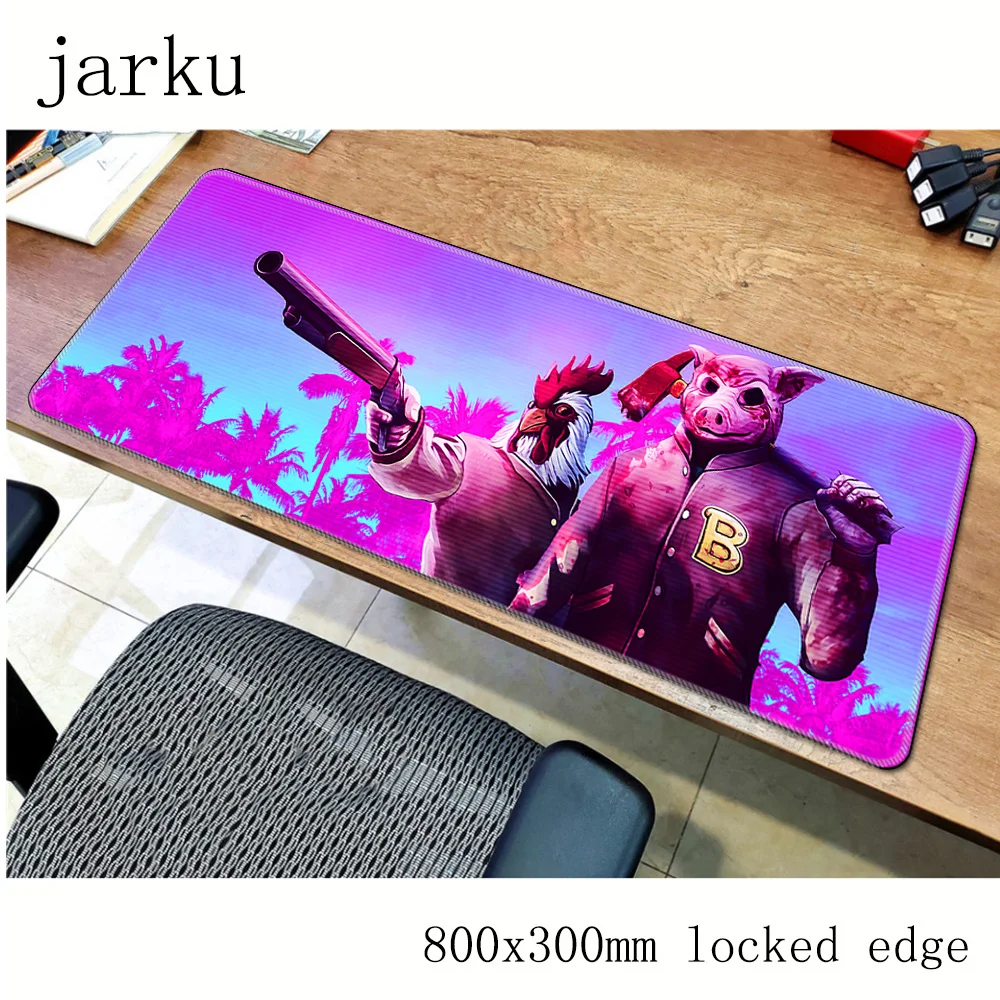 hotline miami mouse pad gamer 800x300mm notbook mat large gaming mousepad HD print PC desk padmouse |