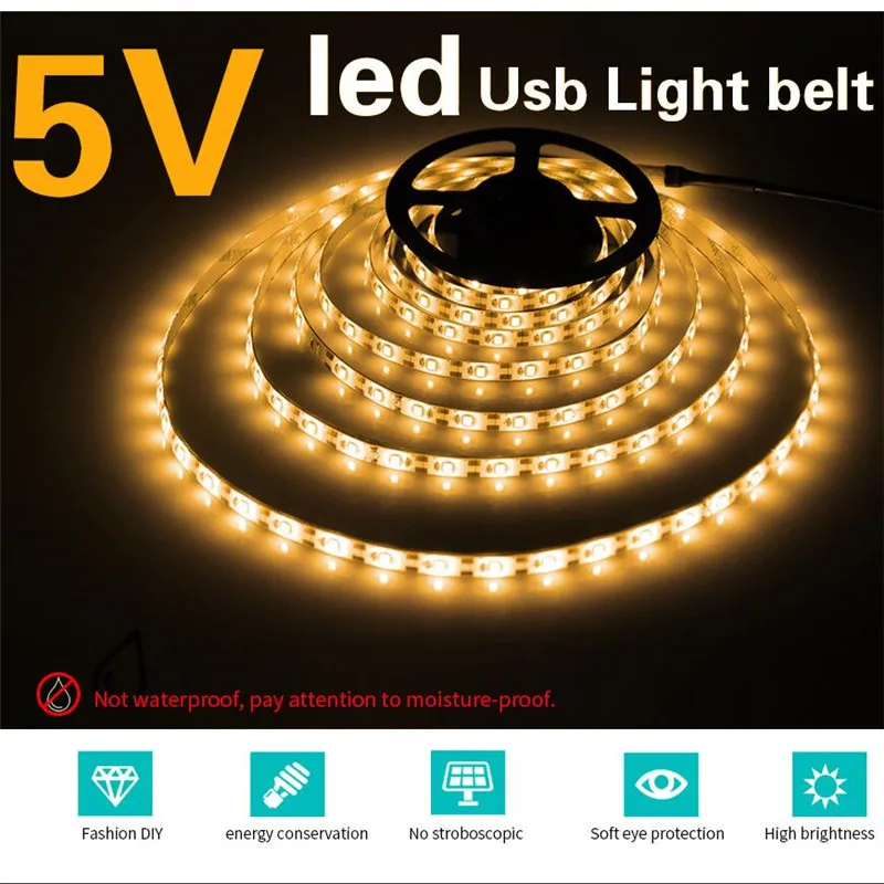 DC5V 0 5 м 2 3 USB кабель питания светодиодный светильник гирлянда для праздников