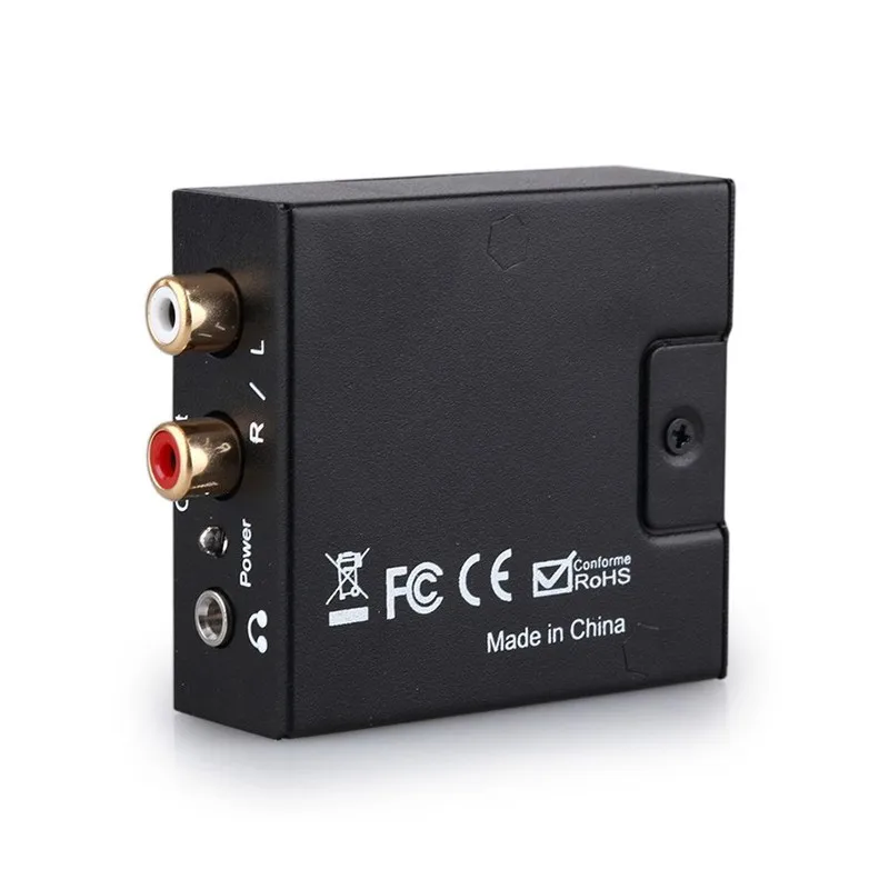 Цифровой коаксиальный переходник Toslink оптический в аналоговый L/R RCA 3 5 мм гнездо