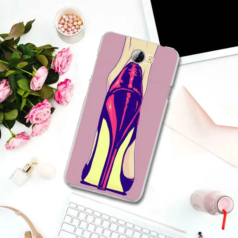 Pop Woman High Heel Shoe Art Soft Silicon Phone Case for Huawei P8 P9 P10 P20 P30 Mate 10 Lite Pro Y3 Y5 Y6 II Honor 7 Smart | Мобильные