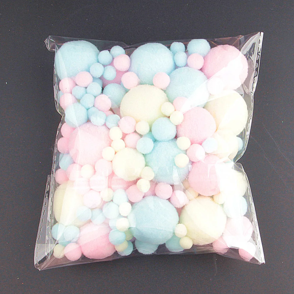 102513 mix size 20 г смесь цветов Pom 8/10/15/20/25/30 мм DIY ручной работы из мягкого меха флеш Мяч Помпона отмечание праздника украшение аксессуары - Цвет: 102513 mix size