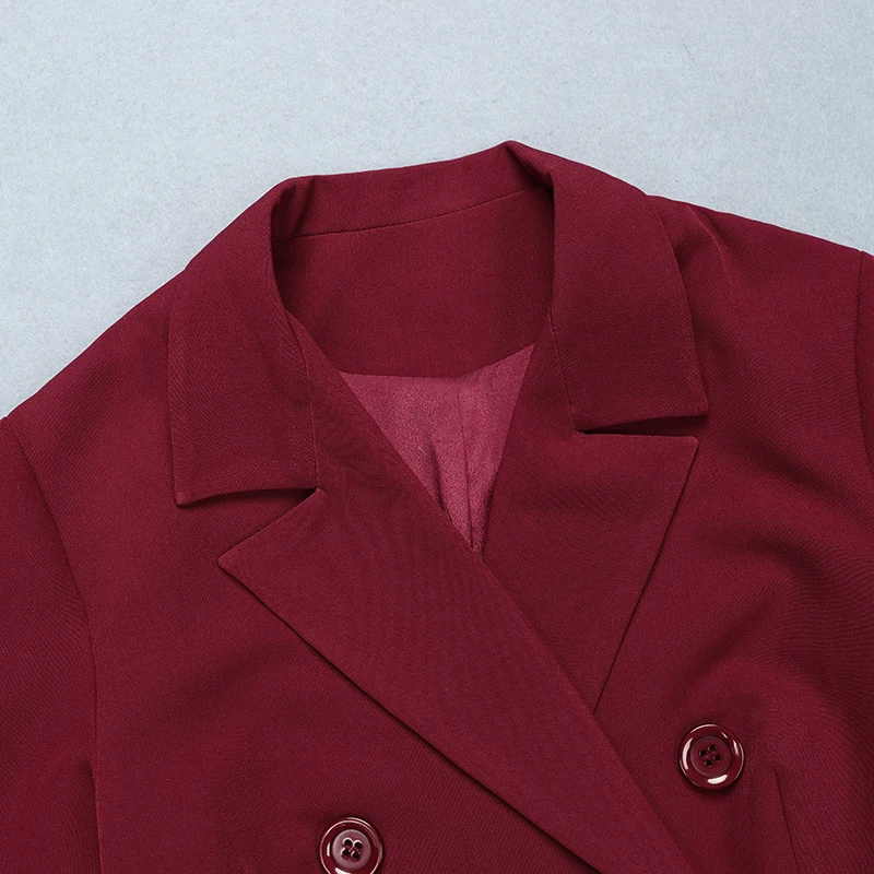Bqueen 2019 New Women Long Sleeve V Neck Formal Blazers Botton Suits Wear To Work Fahion Sexy Split For Lady Suit Dress | Женская одежда