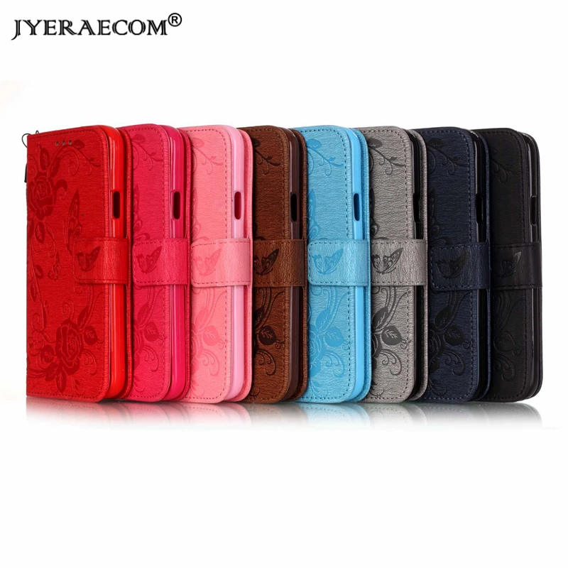 JYERAECOM люкс Ретро откидная крышка для iphone 5S SE искусственная кожа + силикон бумажник