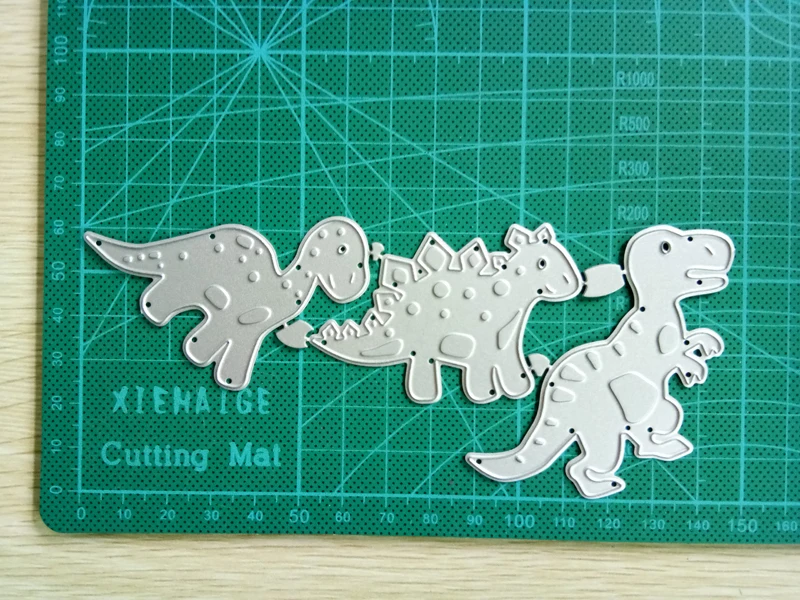 Би фудзиань 3 шт милые детские трафареты для резки металла динозавра