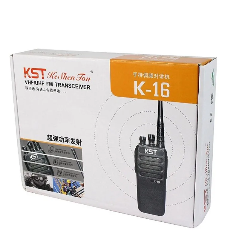 Новое высокое Мощность 12 Вт иди и болтай Walkie Talkie “иди KST K 16 Каналы VOX CTCSS /DCS SQL