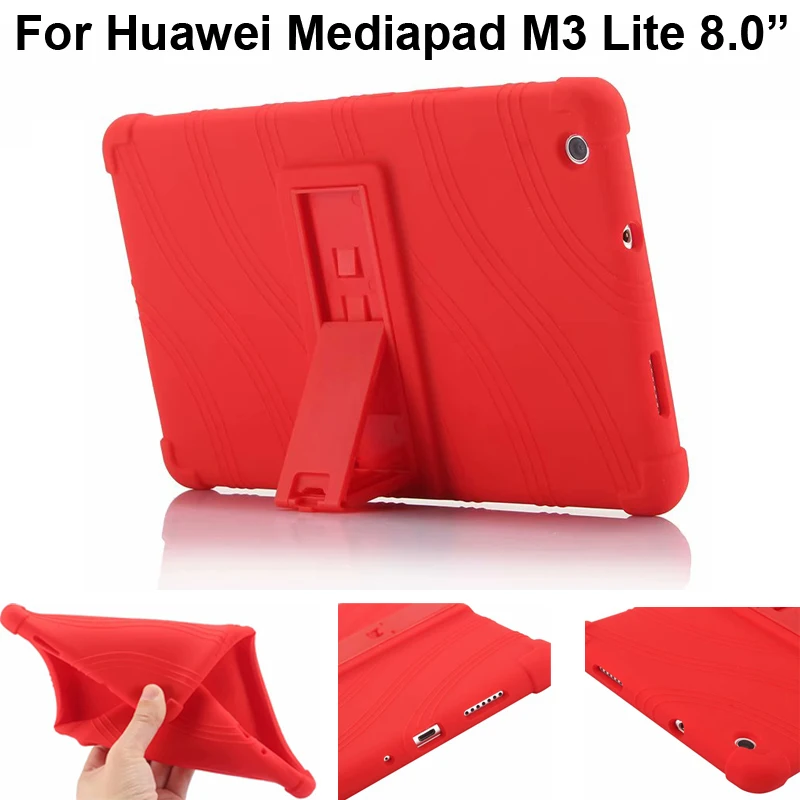Силиконовый чехол для Huawei Mediapad M3 Lite защитный 8 0 дюйма подставка HuaweiM3 M3Lite