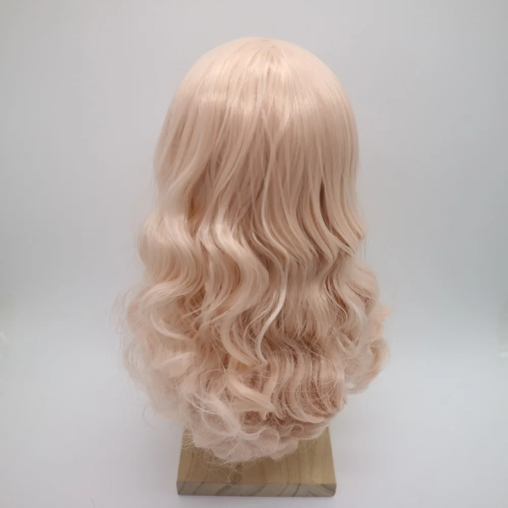 Blyth doll кожа головы blyth парики для кукол (RBL) розовые вьющиеся волосы черная |