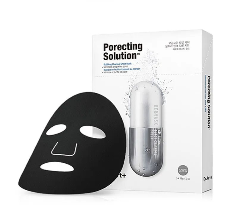 Dr. Jart+ Dermask Водоструйная успокаивающая маска для лица с раствором Hyaluronic Acid маска для лица увлажняющая черная маска с пузырьками