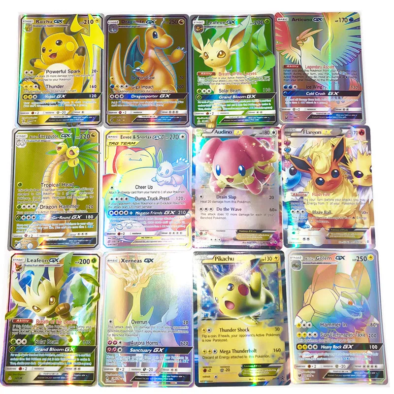 Новая Коллекция игр 10-324, торговые GX карты pokemones для Funs, детские игрушки на английском языке