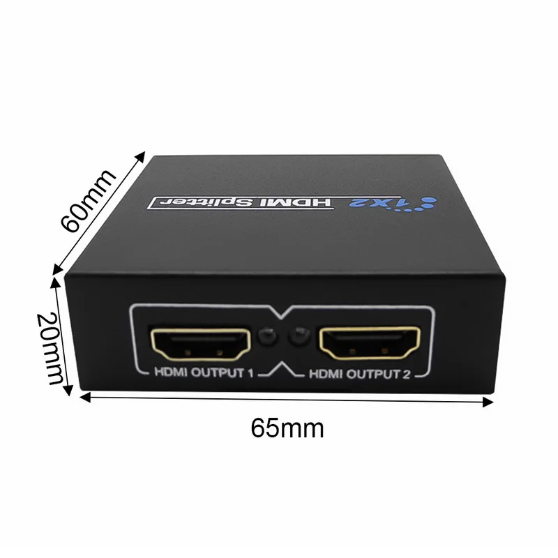 Urijk 1 шт. 4K hdmi разделитель усилитель адаптер в 2 Поддержка Полный 1080P 3D для зеркала