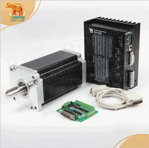 ЕС Бесплатная доставка ЧПУ Wantai Nema42 шагового двигателя 110BYGH150 001 3250oz in 150 мм 6 8 5 44 В +