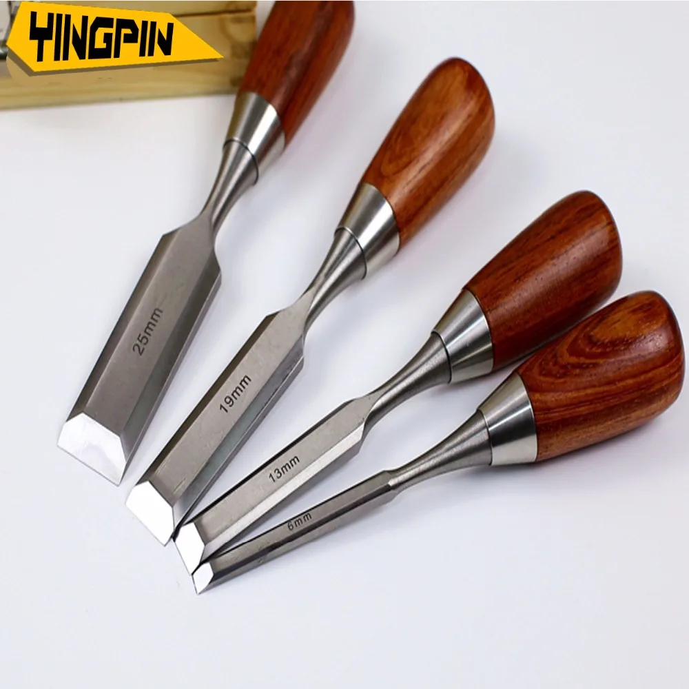 Продажа с завода 4 шт. набор для резьбы по дереву из хромованадиевой стали