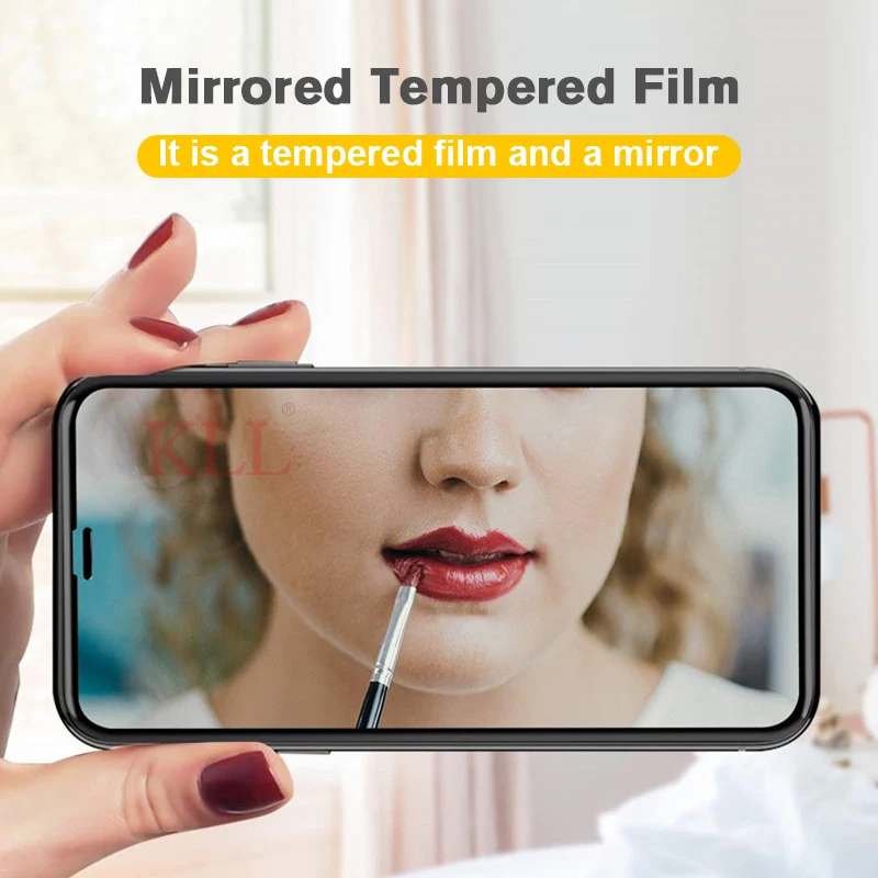 8D роскошное цветное зеркальное стекло для iPhone 7 8 6 6S Plus полное покрытие закаленное стекло для iPhone X XS Max XR Защитная пленка для экрана