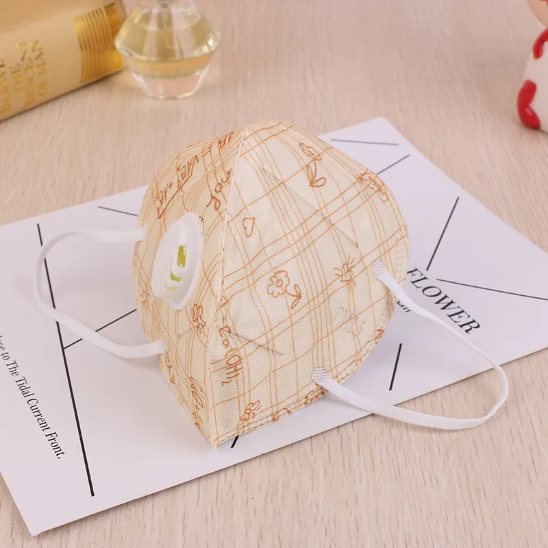 60 шт./упак. HS5 нетканые трехмерные защитные маски складные Мультяшные милые PM2.5