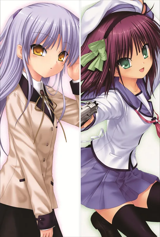 ММФ Ангел биты! Наволочка Iwasawa Masami &amp Tachibana Kanade Yui аниме Enjeru Bitsu! Dakimakura | Дом и сад