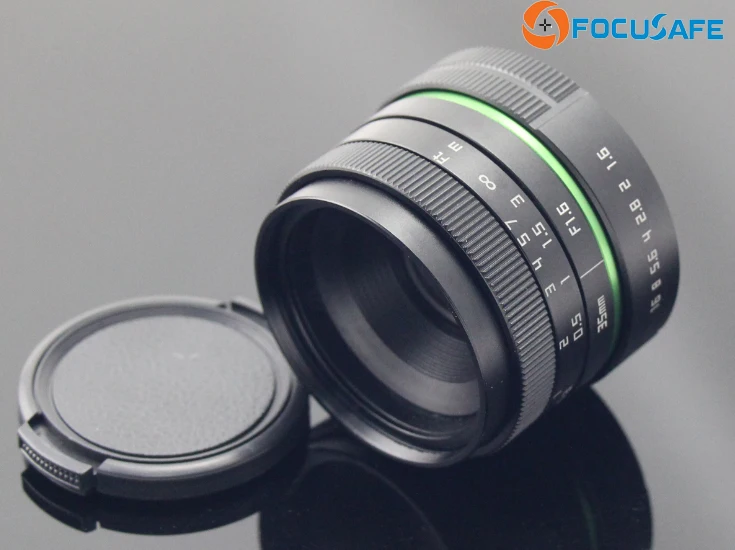 Объектив для беззеркальной камеры видеонаблюдения с FX креплением Focusafe 35 мм APSC