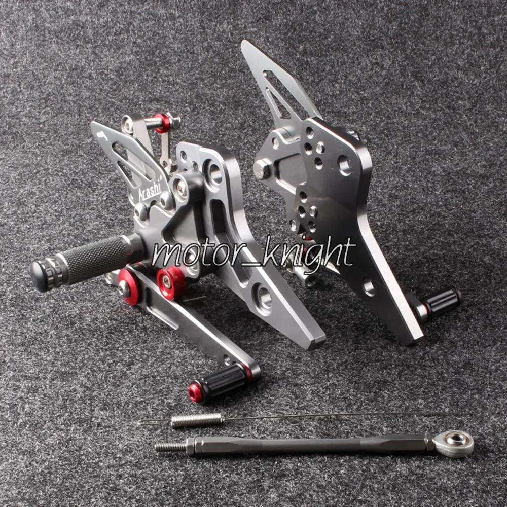 

New Rearset Rear set Foot pegs For Z800 2013 2014 Gray