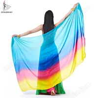 new veil silk women belly dance hand thrown scarf shawl silk veils accessories stage performance 200x110cm bellydance 12 colour
