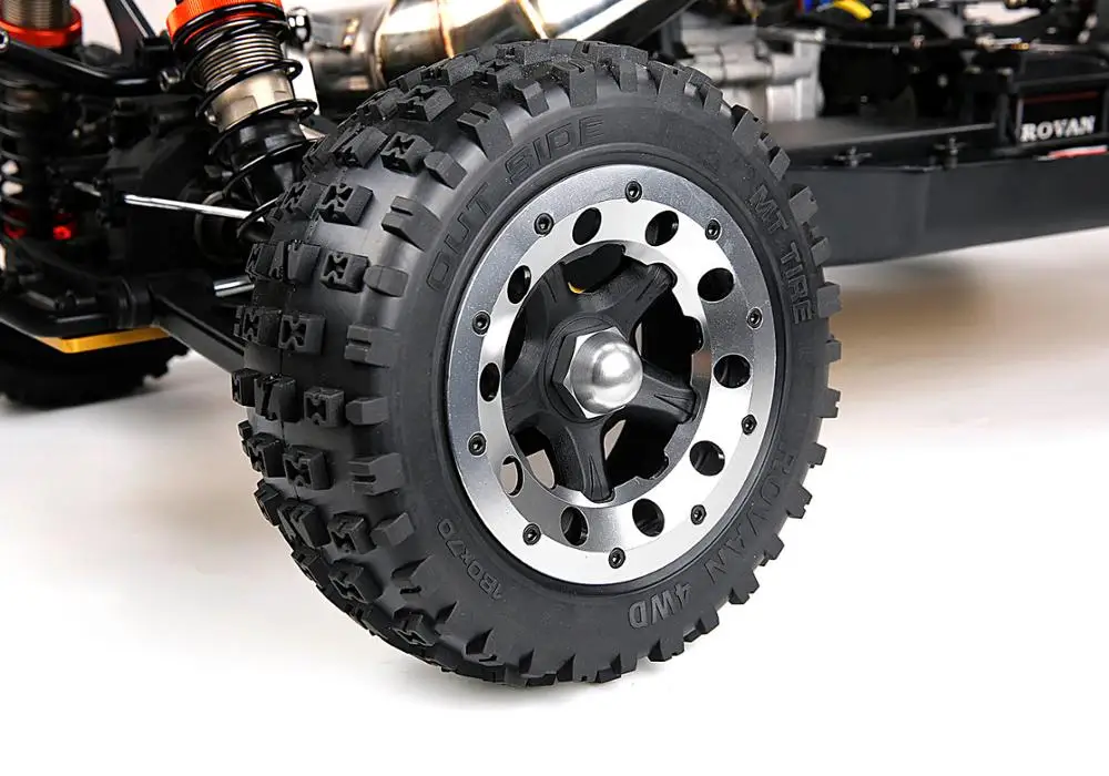 Сверхмощный CNC алюминиевый внешний Beadlocks 2 шт для HPI KM и Rovan Baja типа транспортных
