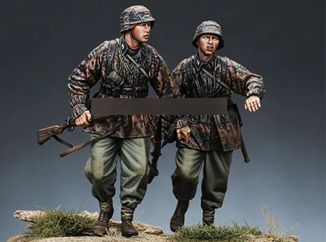 1/35 смолы цифры Вторую мировую войну пехотинец 2 шт./компл. модель Наборы