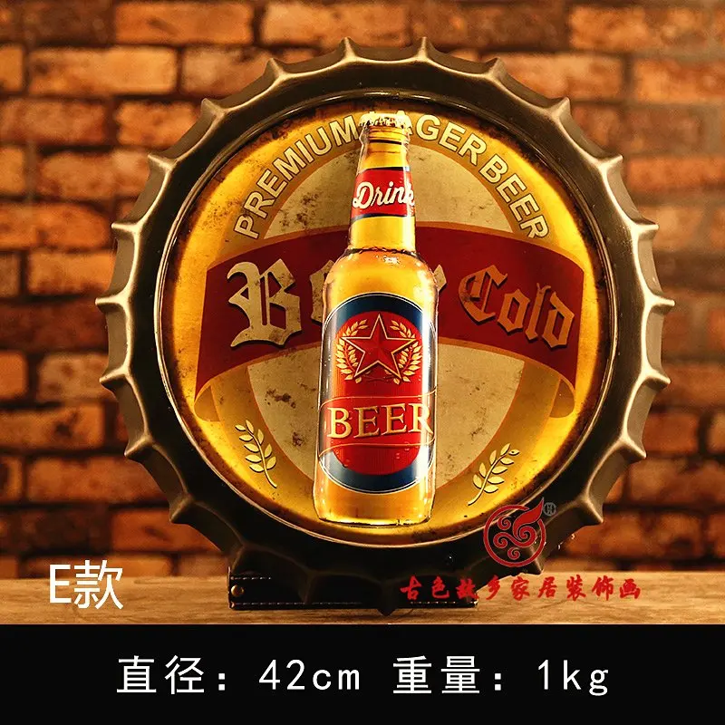 Большой HD чехол для пива жестяная вывеска с логотипом винтажная металлическая