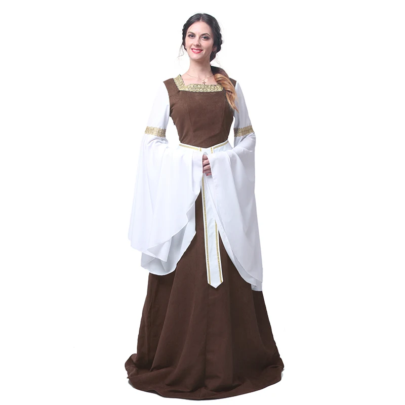 ROLECOS женская Европейская ретро одежда Ренессанс средневековый Готический