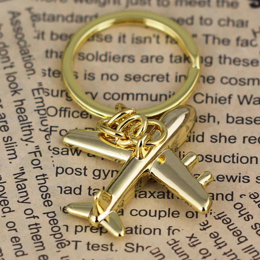 Брелок для ключей в виде самолета с полированным самолетом 86091|keyring fashion|key chain