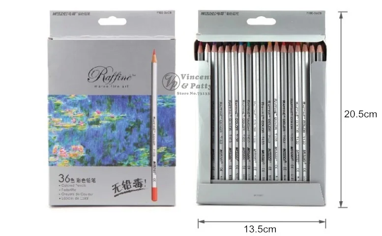 24 цветных карандашей Marco на масляной основе карандаш товары для рукоделия тонкие