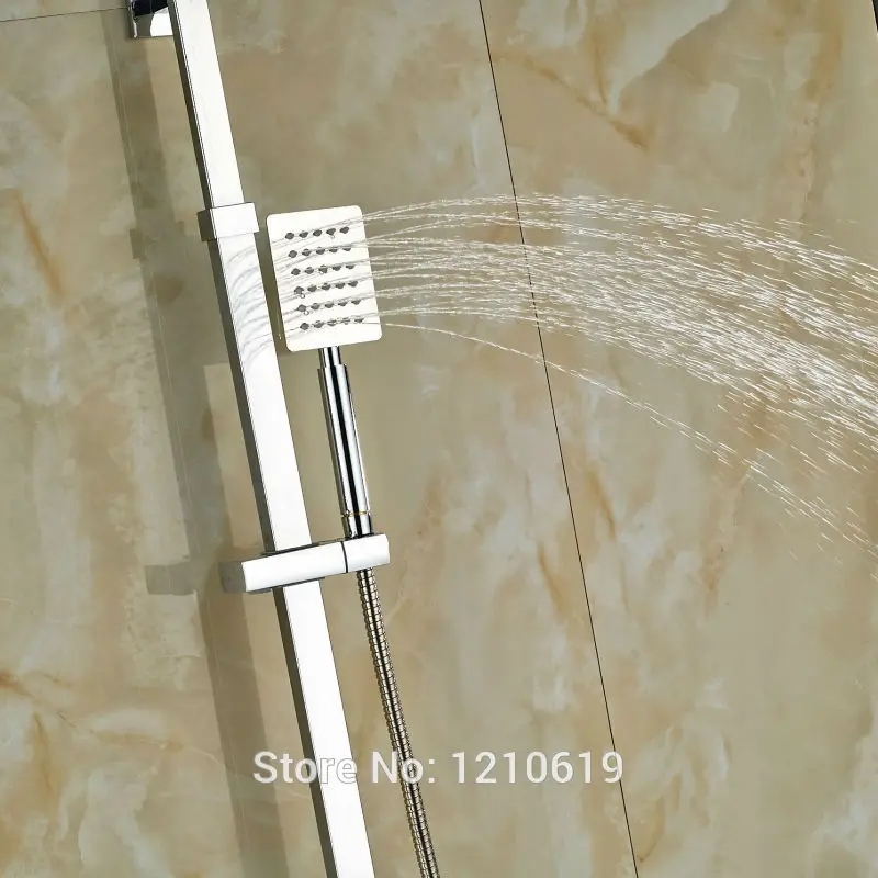 Uythner недавно 8 &quotдождевой Термостатический душ кран настенное хромированное