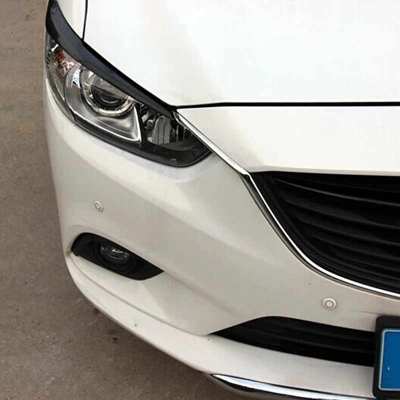 Чехол для передней фары из углеродного волокна Mazda Atenza 6 2014 2015|headlight eyelids|for mazda 6carbon