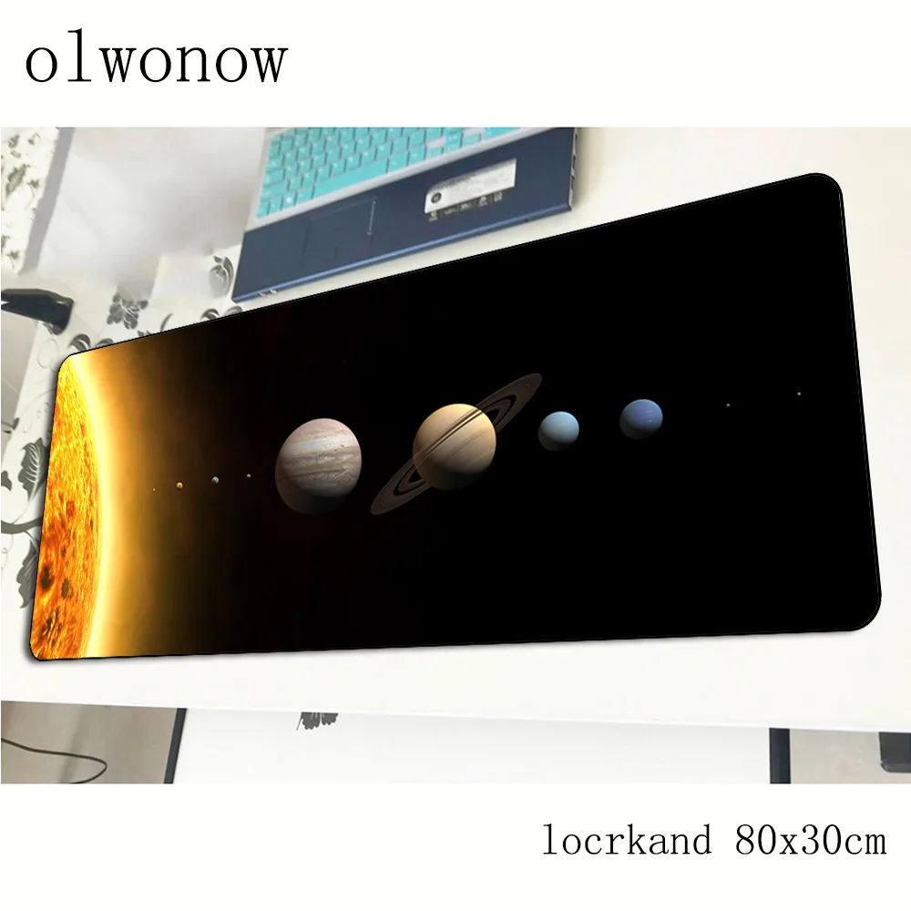 Игровой коврик для мыши locrkand с солнечной системой 80x30 см большой игровой домашний