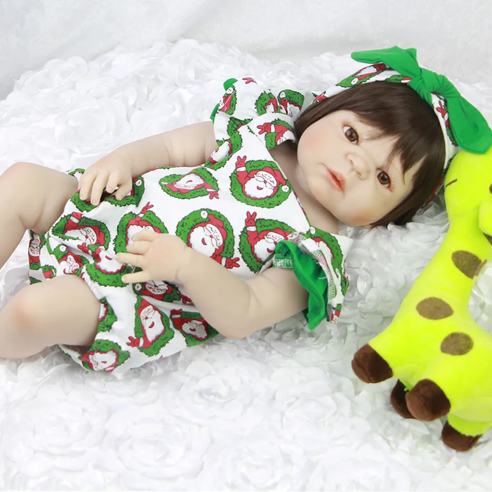 Npkdoll Reborn Baby 23 дюймов 57 см Новорожденный ребенок кукла Boneca де силиконовые реборн
