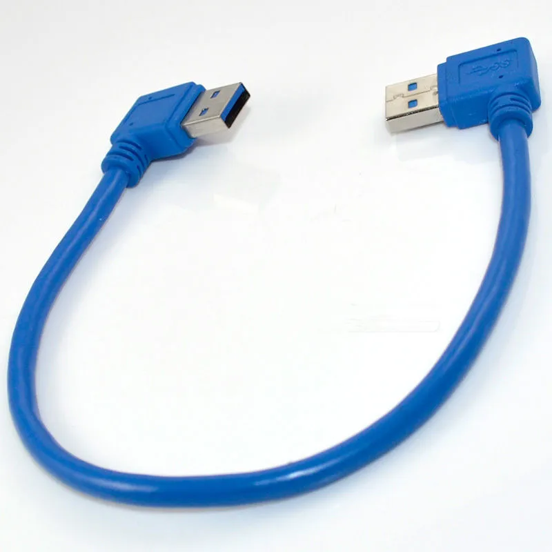 30-сантиметровый Удлинительный кабель с левым углом для разъема USB 3 0 A male 90