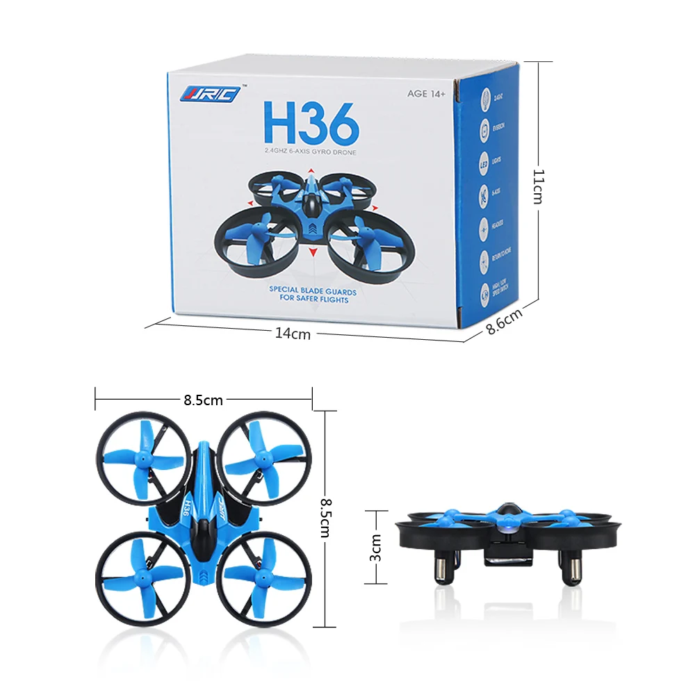 JJRC H36 мини Дрон 6 Axis Gyro пульт дистанционного управления для квадрокоптера RC RTF 2 4