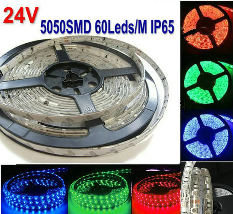 16.4FT 5050 RGB Светодиодные ленты 5 м 300 светодиодов SMD гибкие светодиодные светильник