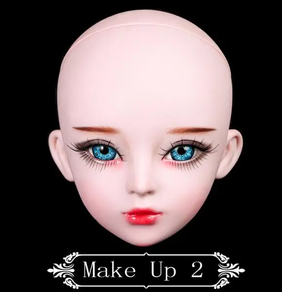 Makeup head 2 1/3 BJD кукла 56 см Женская пластиковая шарнирная Подвижная кукла, 20190102 - Цвет: Makeup head 2