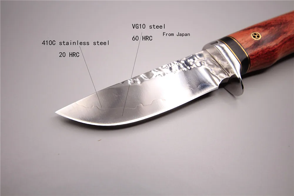Охотничий нож ручной работы из России тактический VG10 + 410C стальной складной с