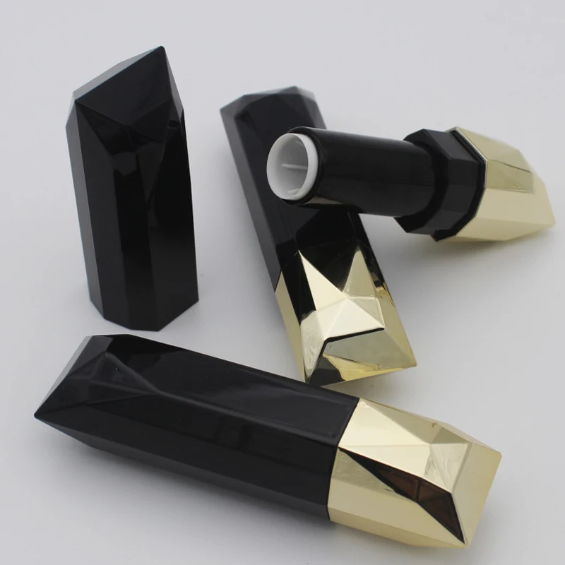 Diamond Black Blue Empty Lipstick Tube Homemade DIY Lip Balm Gloss Tubes Refillable Bottles Rouge Compact Containers 20pcs | Красота и
